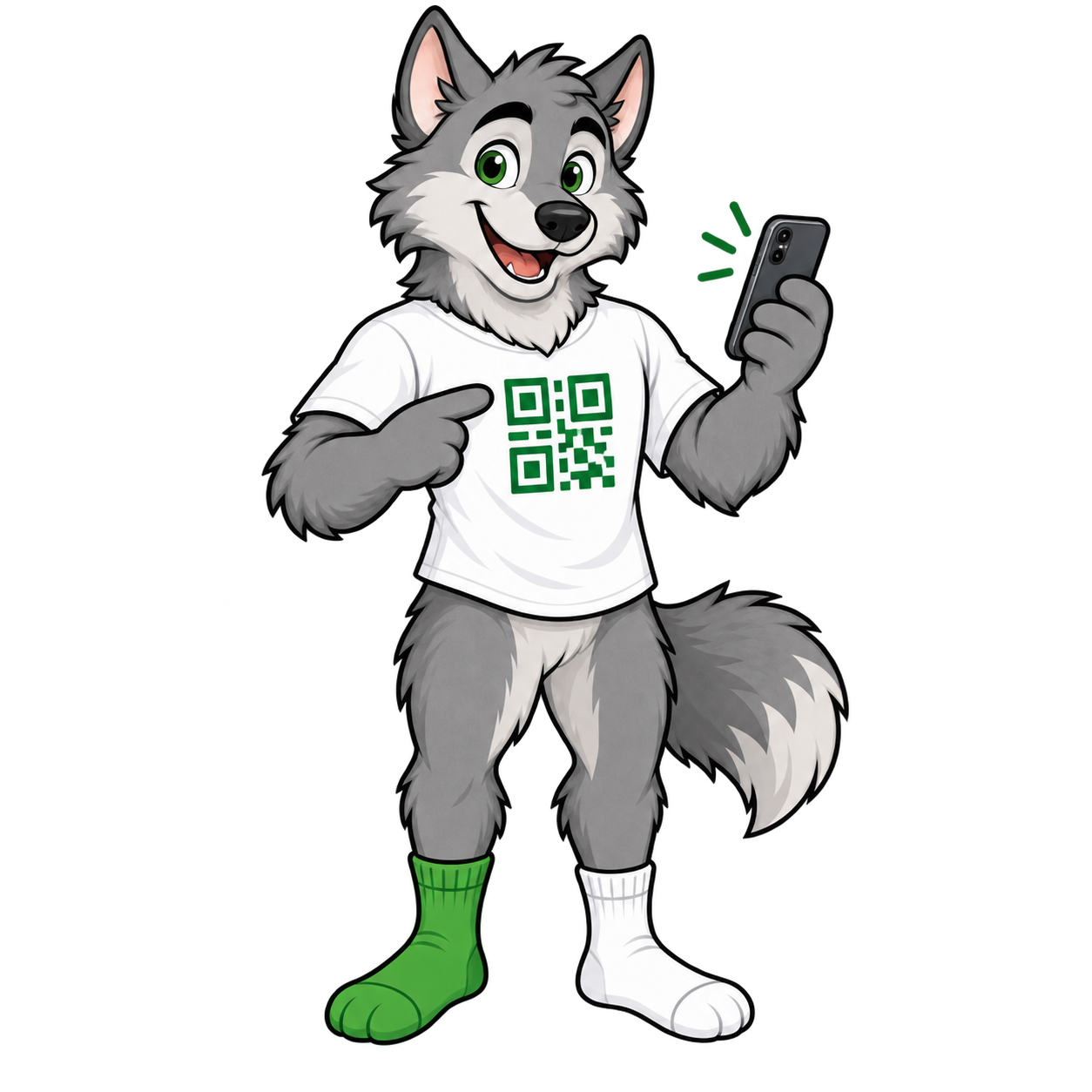 Matching Sox Codes wolf mascot